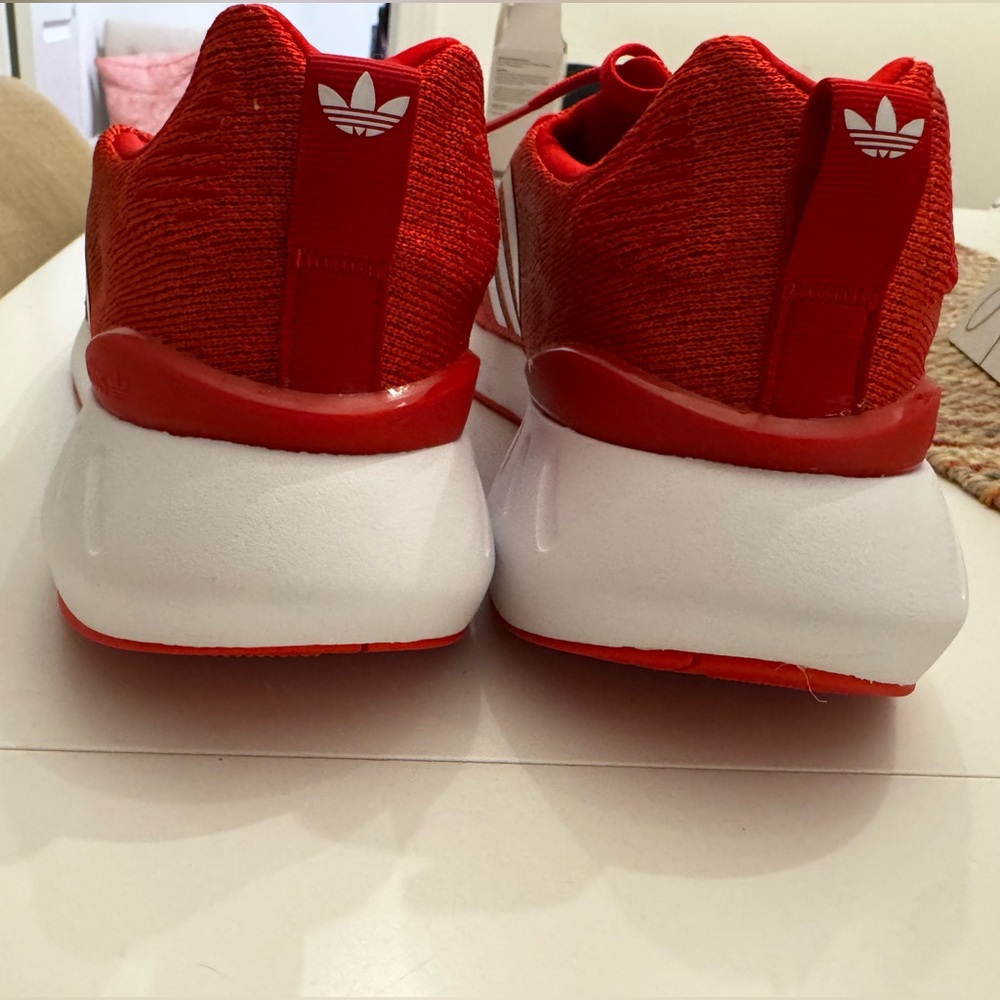 Adidas Red Knit Running Sneakers | Lightweight Trainer | Men’s - Picture 4 of 8
